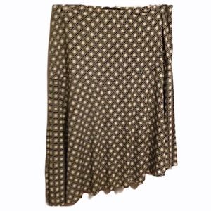 Asymmetrical Patterned Skirt